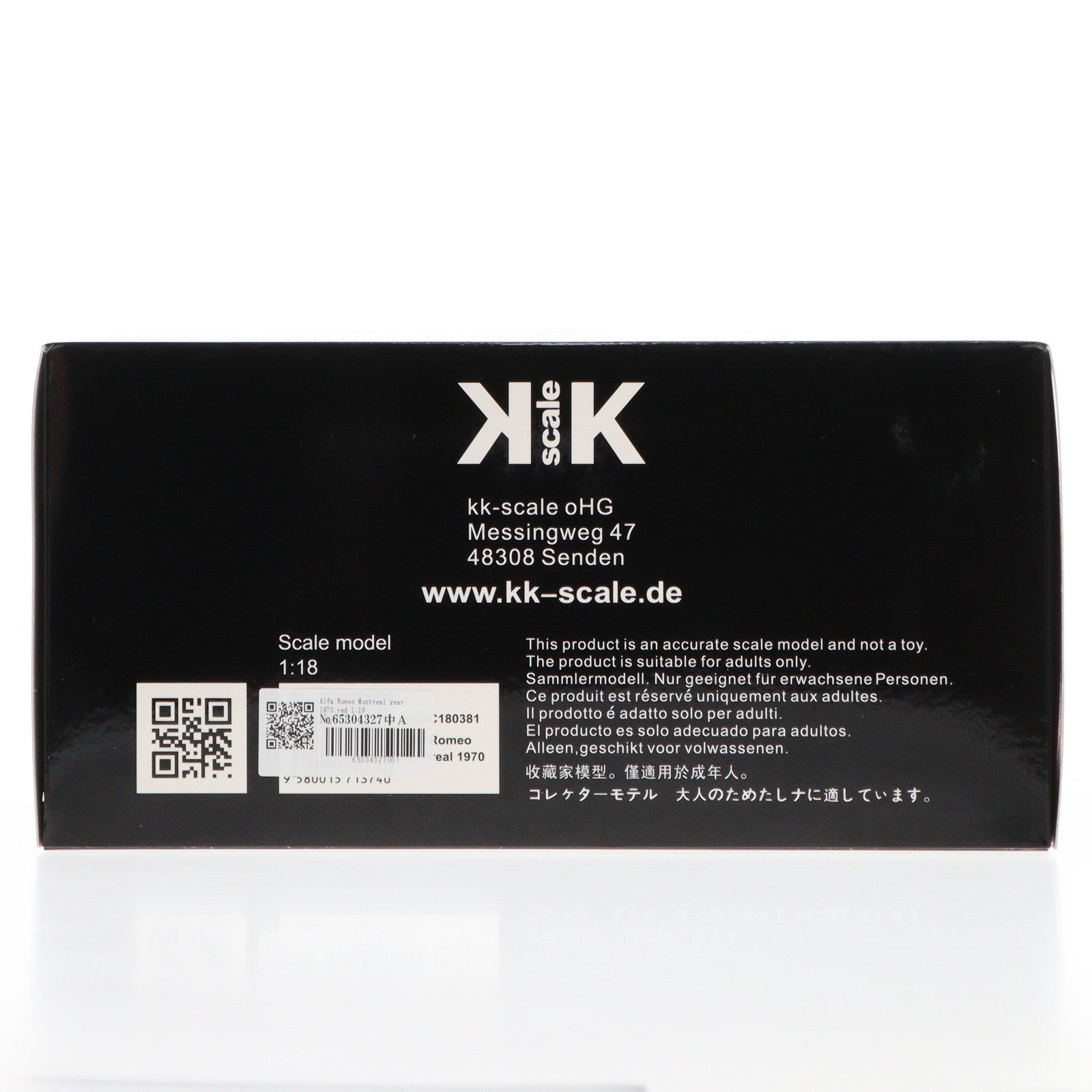 【中古即納】[MDL] 1/18 アルファロメオ モントリオール 1970 レッド 完成品 ミニカー(KKDC180381) KK scale(ケーケースケール)(19991231)