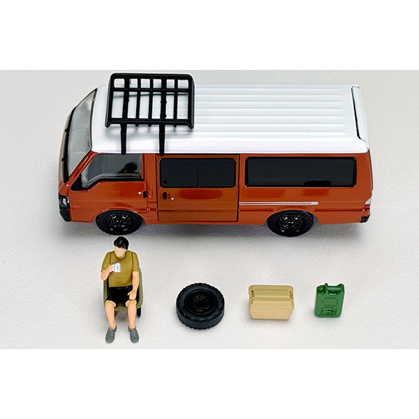 【予約安心出荷】[MDL] トミカリミテッドヴィンテージ NEO 1/64 LV-N310d マツダ ボンゴブローニイ バン カスタム仕様(ブラウン) ルーフキャリア、フィギュア付 完成品 ミニカー(336174) TOMYTEC(トミーテック)(2025年10月)