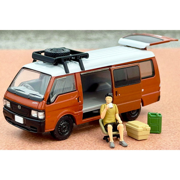 【新品】【お取り寄せ】[MDL] トミカリミテッドヴィンテージ NEO 1/64 LV-N310d マツダ ボンゴブローニイ バン カスタム仕様(ブラウン) ルーフキャリア、フィギュア付 完成品 ミニカー(336174) TOMYTEC(トミーテック)(20251010)