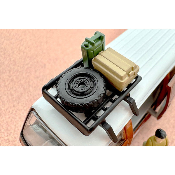 【予約安心出荷】[MDL] トミカリミテッドヴィンテージ NEO 1/64 LV-N310d マツダ ボンゴブローニイ バン カスタム仕様(ブラウン) ルーフキャリア、フィギュア付 完成品 ミニカー(336174) TOMYTEC(トミーテック)(2025年10月)