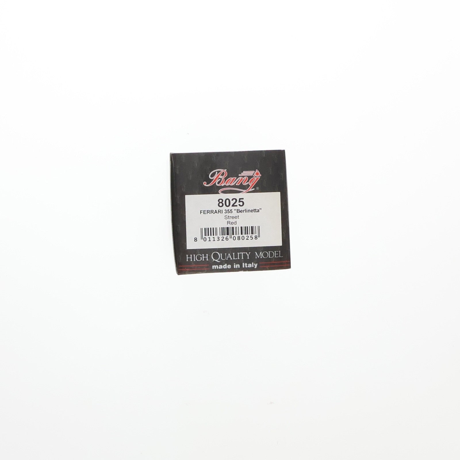 【中古即納】[MDL] 1/43 FERRARI 355 Berlinetta(フェラーリ 355 ベルリネッタ) Street(レッド) 完成品 ミニカー(8025) Bang(バン)(20220328)