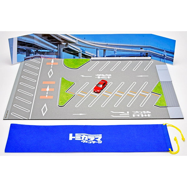 【新品】【お取り寄せ】[MDL] トミカラマ ヴィンテージ12a 大黒パーキングエリア マットA(日産 シルビア Q's エアロ 95年式付属) 1/64 完成品 ミニカー用ストラクチャー(335962) TOMYTEC(トミーテック)(20251010)