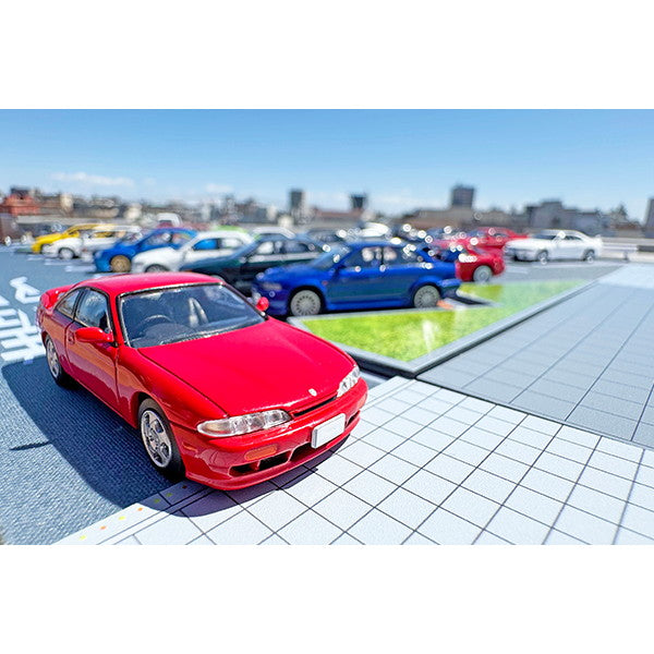 【予約安心出荷】[MDL] トミカラマ ヴィンテージ12a 大黒パーキングエリア マットA(日産 シルビア Q's エアロ 95年式付属) 1/64 完成品 ミニカー用ストラクチャー(335962) TOMYTEC(トミーテック)(2025年10月)