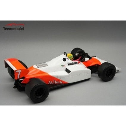 【予約安心出荷】[MDL] 1/18 マクラーレン MP4/1C シルバーストーン テスト 1983 #7 Ayrton Senna ドライバーフィギュア付き 完成品 ミニカー(TMD18-402E) Tecnomodel(テクノモデル)(2025年10月)