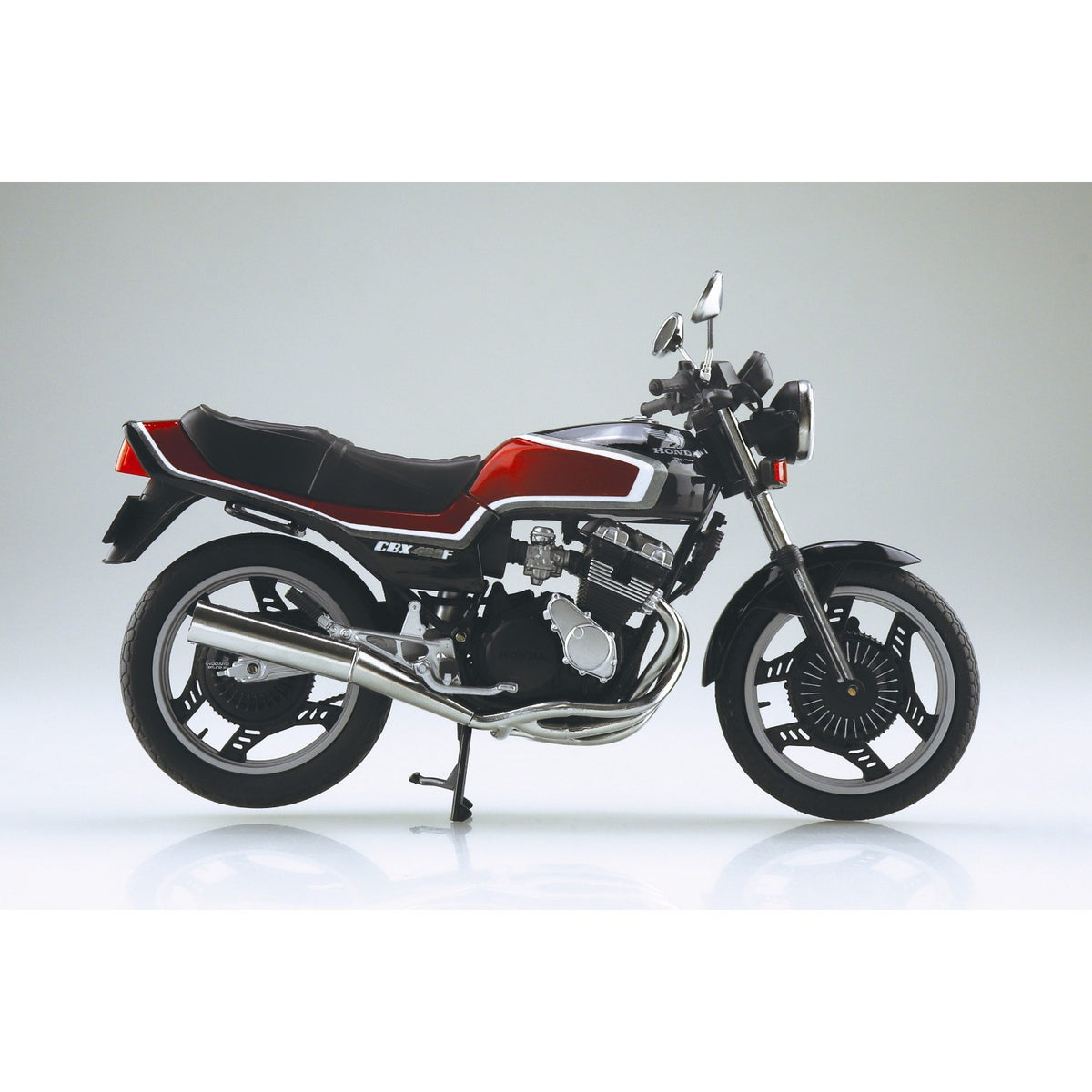 【新品】【お取り寄せ】[MDL] 1/12 完成品バイク Honda CBX400F ブラック×キャンディアラモアナレッド 完成品 ミニカー(111994) スカイネット/アオシマ(20251017)