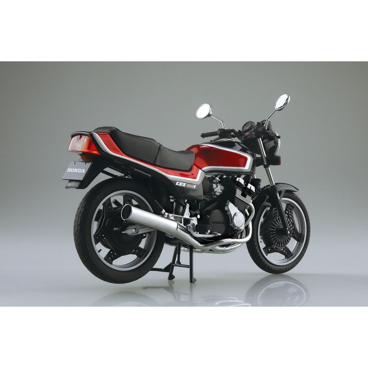 【新品】【お取り寄せ】[MDL] 1/12 完成品バイク Honda CBX400F ブラック×キャンディアラモアナレッド 完成品 ミニカー(111994) スカイネット/アオシマ(20251017)