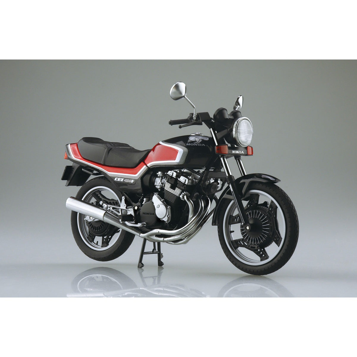 【新品】【お取り寄せ】[MDL] 1/12 完成品バイク Honda CBX400F ブラック×キャンディアラモアナレッド 完成品 ミニカー(111994) スカイネット/アオシマ(20251017)