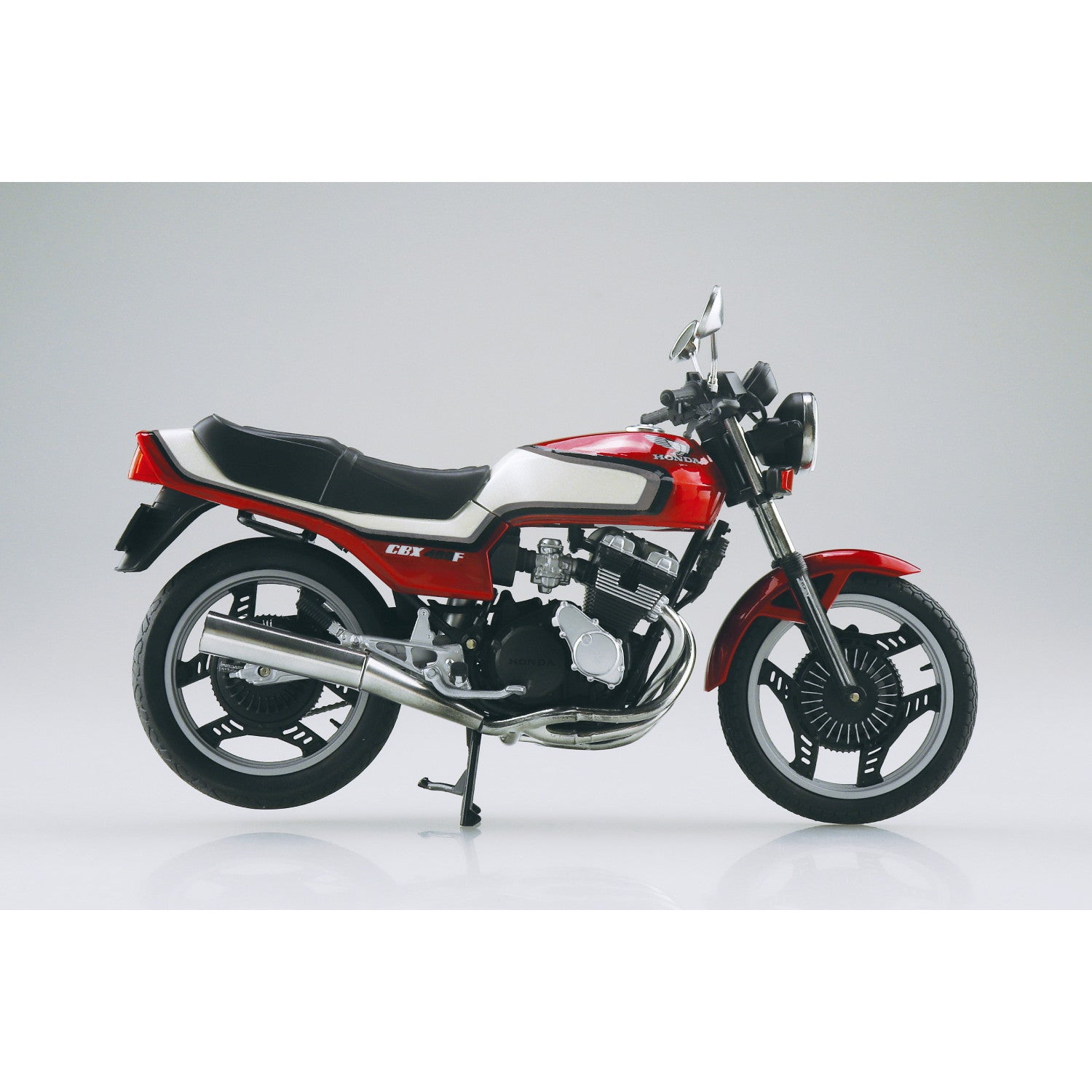 【予約安心出荷】[MDL] 1/12 完成品バイク Honda CBX400F キャンディアラモアナレッド×パールシェルホワイト 完成品 ミニカー(112007) スカイネット/アオシマ(2025年9月)