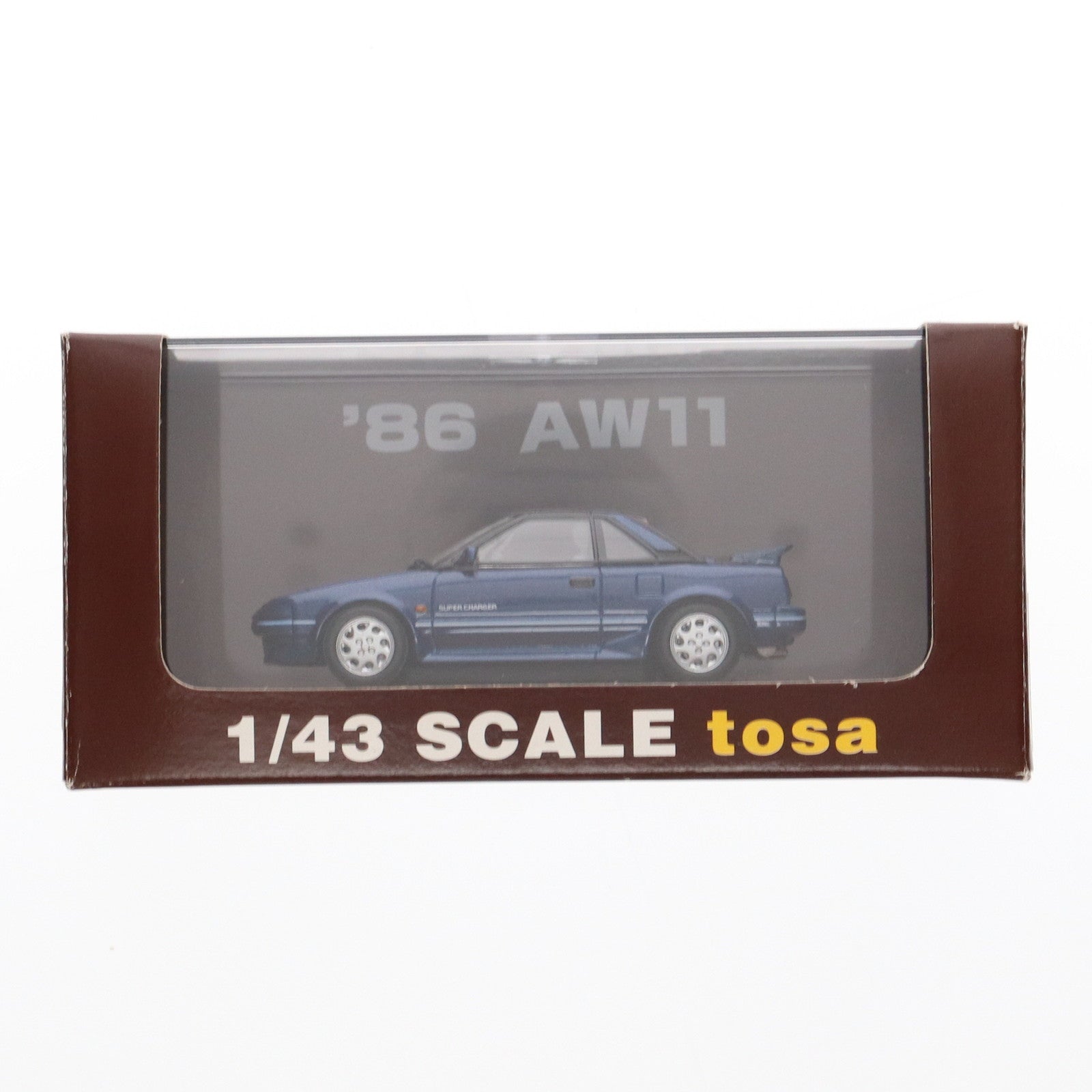【中古即納】[MDL] 1/43 TOYOTA MR2 AW11(ブルー) 完成品 ミニカー tosa collections(トサコレクション)(20220328)