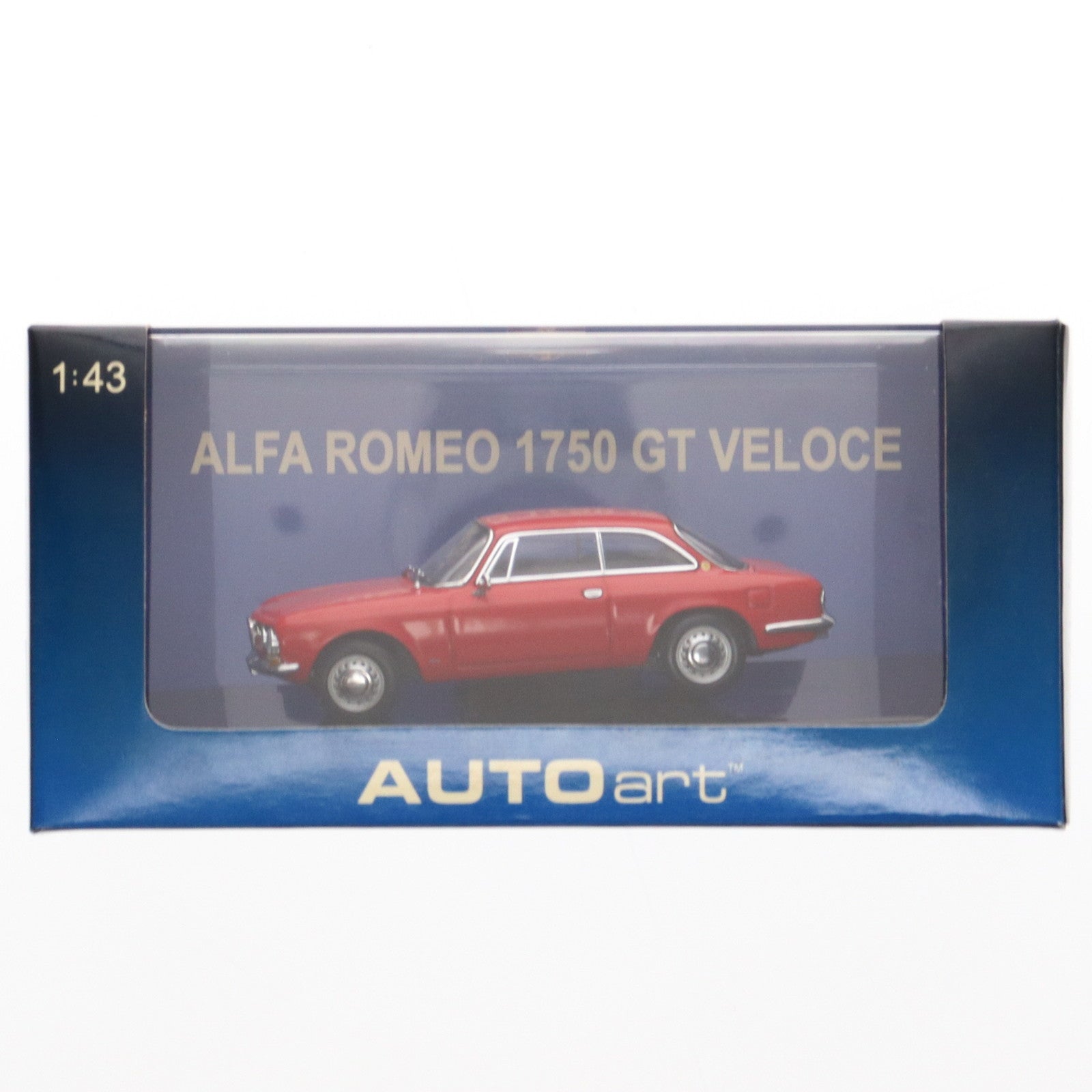 【中古即納】[MDL] 1/43 ALFA ROMEO 1750 GT VELOCE レッド 完成品 ミニカー(50101) AUTOart(オートアート)(20220328)