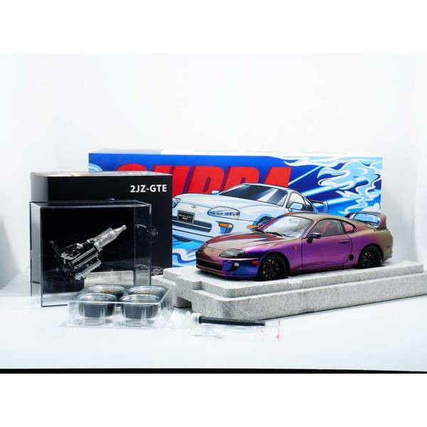【新品即納】[MDL] 1/18 Toyota(トヨタ) supra(A80) -LHD ヴァリエーションパープル 完成品 ミニカー(WA18-01-02) WHELART(ウィールアート)(20250831)