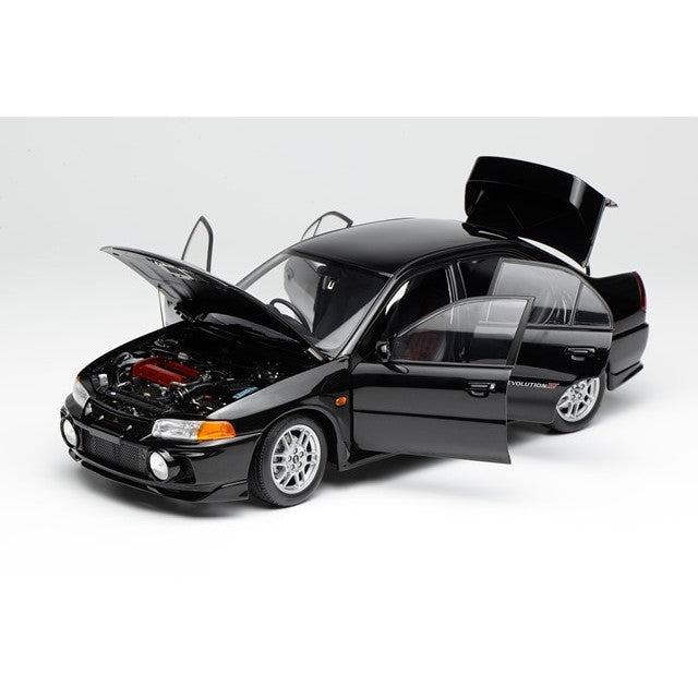【新品即納】[MDL] 1/18 三菱 Lancer Evolution IV ピレネーブラックパール 完成品 ミニカー(M84002) MOTORHELIX(モーターヘリックス)(20250630)
