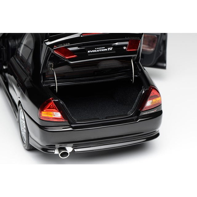 【新品即納】[MDL] 1/18 三菱 Lancer Evolution IV ピレネーブラックパール 完成品 ミニカー(M84002) MOTORHELIX(モーターヘリックス)(20250630)