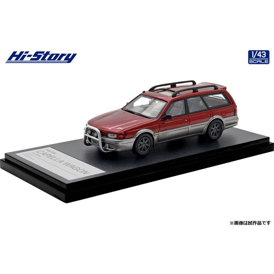 【予約安心出荷】[MDL] ハイ・ストーリーシリーズ 1/43 MAZDA(マツダ) CAPELLA(カペラ) WAGON FX(1994) パッションローズマイカ×サイレントシルバーメタリック 完成品 ミニカー(HS506RE) ハイストーリー(2025年9月)