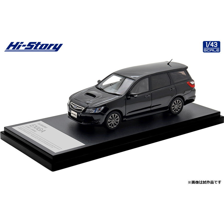 【予約安心出荷】[MDL] ハイ・ストーリーシリーズ 1/43 SUBARU(スバル) EXIGA(エクシーガ) 2.0GT(2008) オブティシアンブラック・パール 完成品 ミニカー(HS518BK) ハイストーリー(2025年9月)