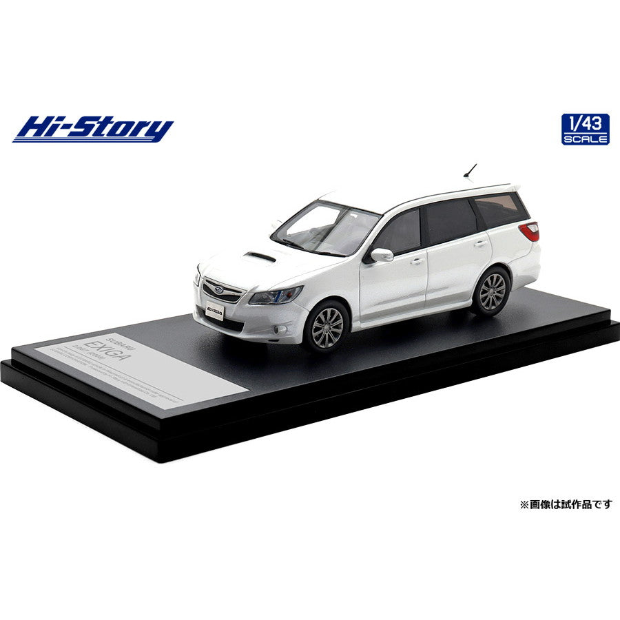【予約安心出荷】[MDL] ハイ・ストーリーシリーズ 1/43 SUBARU(スバル) EXIGA(エクシーガ) 2.0GT(2008) サテンホワイト・パール 完成品 ミニカー(HS518WH) ハイストーリー(2025年9月)