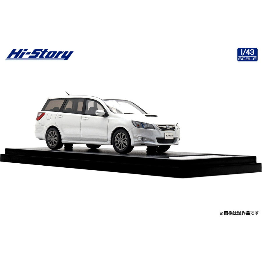 【予約安心出荷】[MDL] ハイ・ストーリーシリーズ 1/43 SUBARU(スバル) EXIGA(エクシーガ) 2.0GT(2008) サテンホワイト・パール 完成品 ミニカー(HS518WH) ハイストーリー(2025年9月)