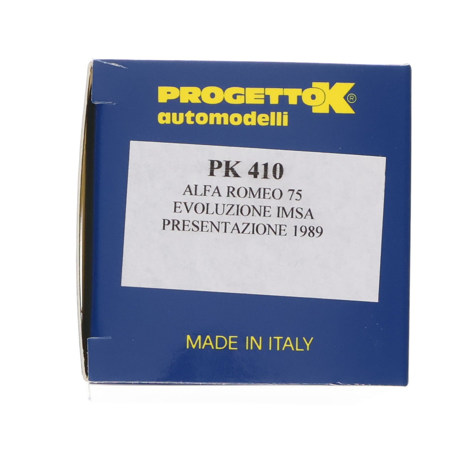 【中古即納】[MDL] 1/43 ALFA ROMEO 75 EVOLUZIONE IMSA PRESENTAZIONE 1989(RED) 完成品 ミニカー(PK410) PROGETTO K(プロゲットK)(20220328)