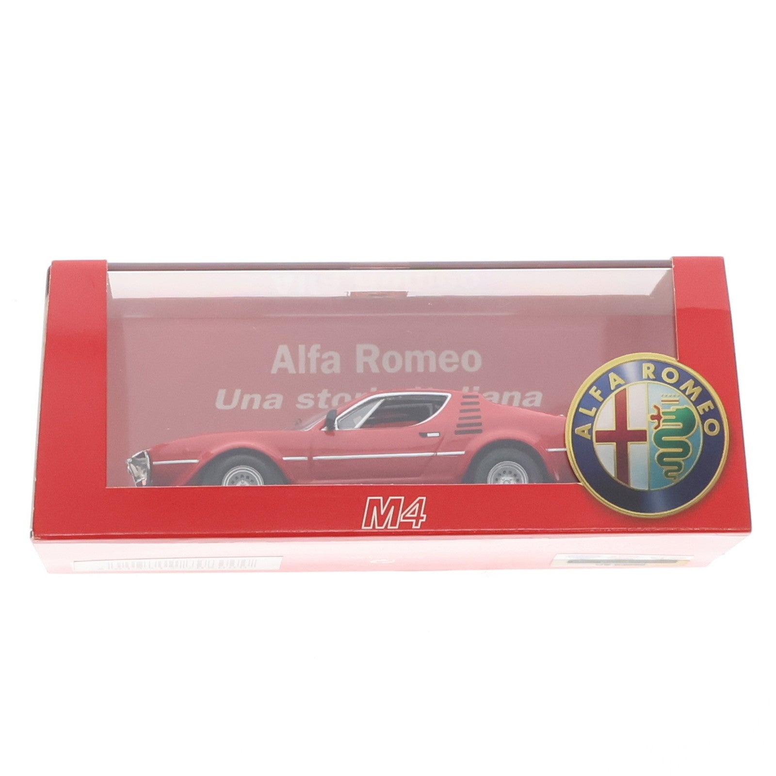 【中古即納】[MDL] 1/43 アルファ・ロメオ モントリオール コルサ 1973(レッド) 完成品 ミニカー(M47080) M4モデル(20090228)