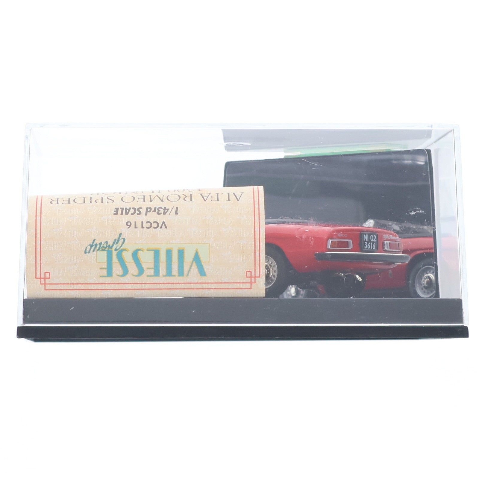 【中古即納】[MDL] 1/43 ALFA ROMEO SPIDER 1300 JUNIOR OPEN CONVERTIBLE 1972(RED) 完成品 ミニカー(VCC116) VITESSE(ビテス)(20220328)