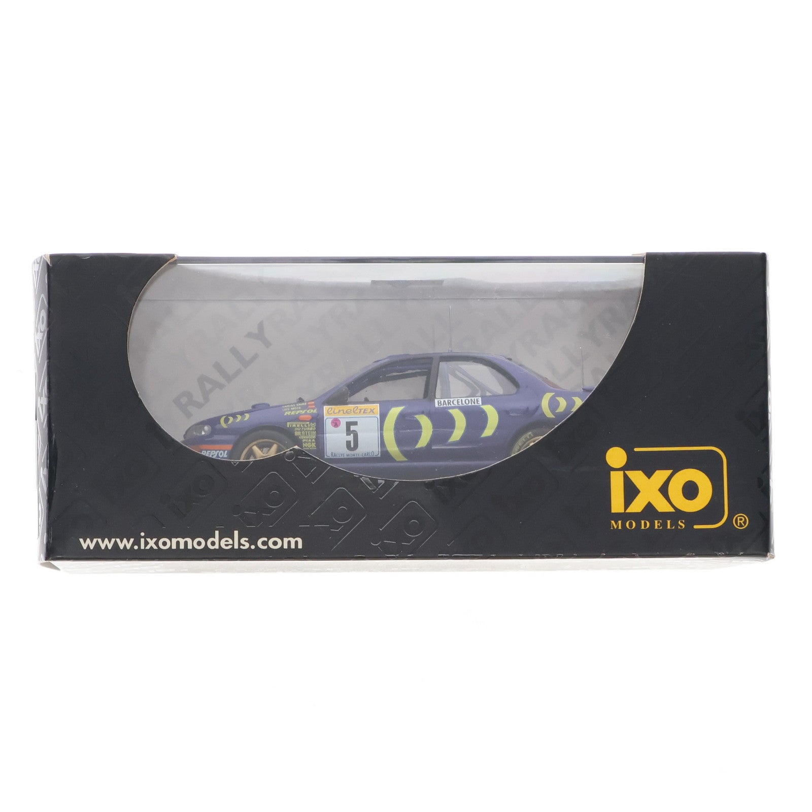 【中古即納】[MDL] 1/43 SUBARU IMPREZA 555 #5 Winner Rally Monte Carlo 1995 C.Sainz-L.Moya(ブルー) 完成品 ミニカー(RAC077) IXO Models(イクソモデルス)(20051228)