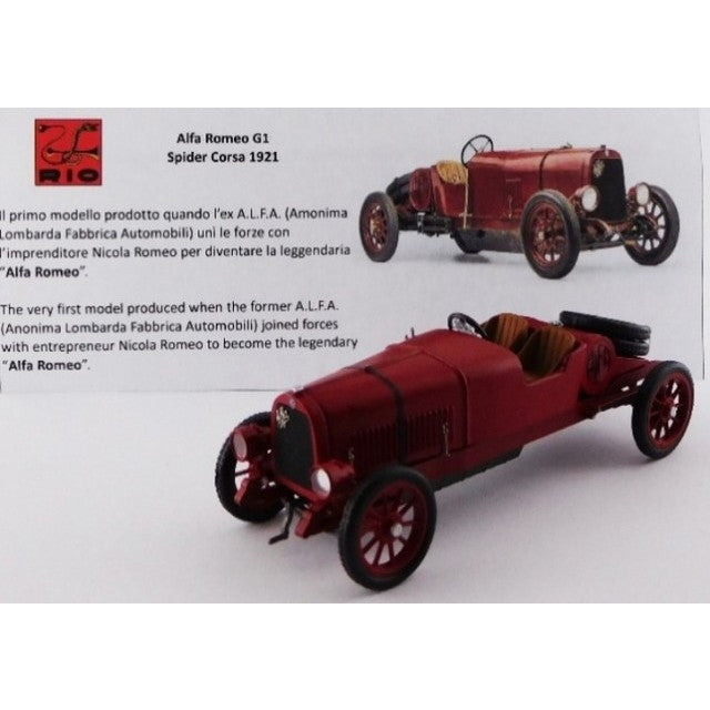 【新品即納】[MDL] 1/43 アルファロメオ G1 スパイダー コルサ 1921 完成品 ミニカー(RIO4612/2) RIO(リオ)(20250731)