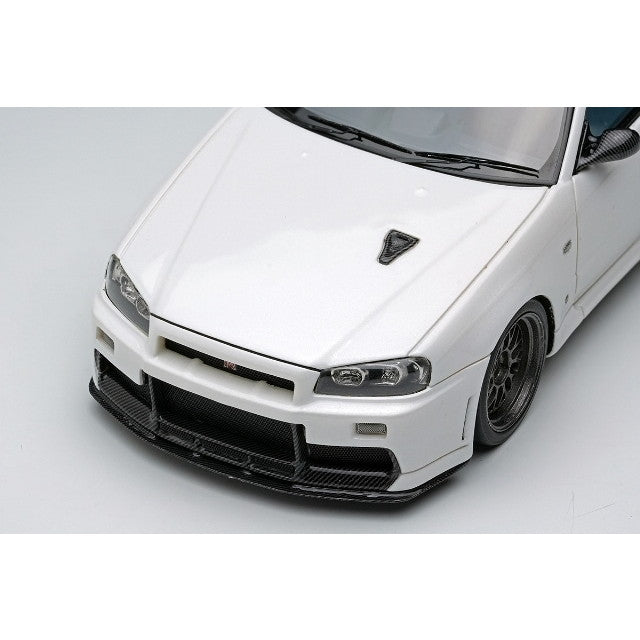 【予約安心出荷】[MDL] 1/43 BUILT BY LEGENDS Mine's(ビルト バイ レジェンズ マインズ) Skyline(スカイライン) GT-R(BNR34) シラナミホワイト 完成品 ミニカー(EM681A) EIDOLON(アイドロン)(2025年11月)