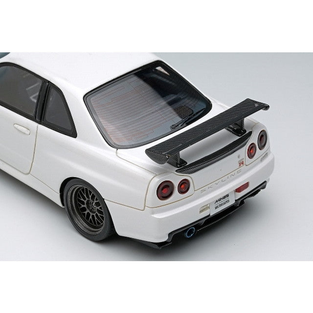 【予約安心出荷】[MDL] 1/43 BUILT BY LEGENDS Mine's(ビルト バイ レジェンズ マインズ) Skyline(スカイライン) GT-R(BNR34) シラナミホワイト 完成品 ミニカー(EM681A) EIDOLON(アイドロン)(2025年11月)