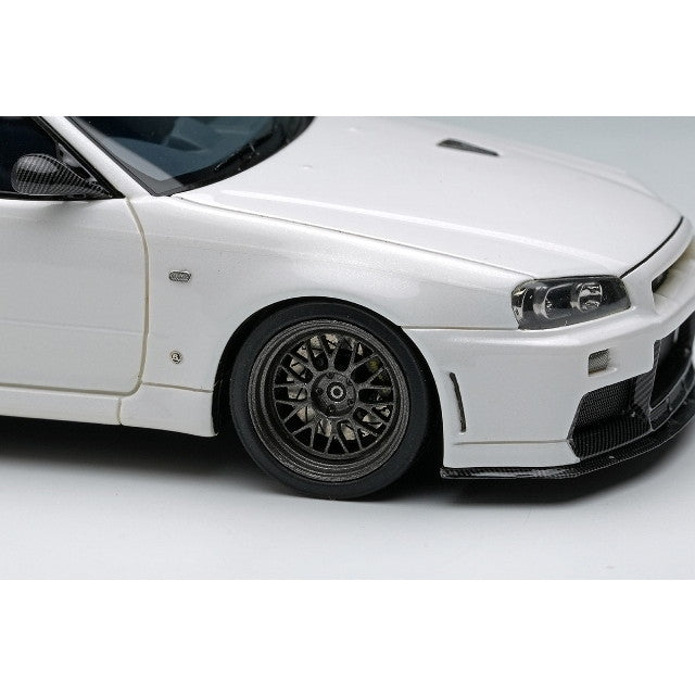 【予約安心出荷】[MDL] 1/43 BUILT BY LEGENDS Mine's(ビルト バイ レジェンズ マインズ) Skyline(スカイライン) GT-R(BNR34) シラナミホワイト 完成品 ミニカー(EM681A) EIDOLON(アイドロン)(2025年11月)