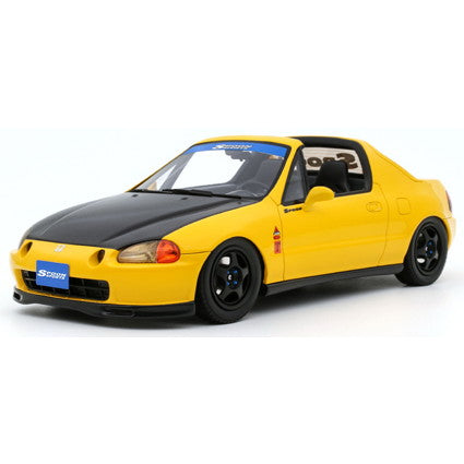 【新品即納】[MDL] 1/18 ホンダ シビック デルソル スプーン(イエロー) 完成品 ミニカー(OTM1154) OttO mobile(オットーモビル)(20250926)