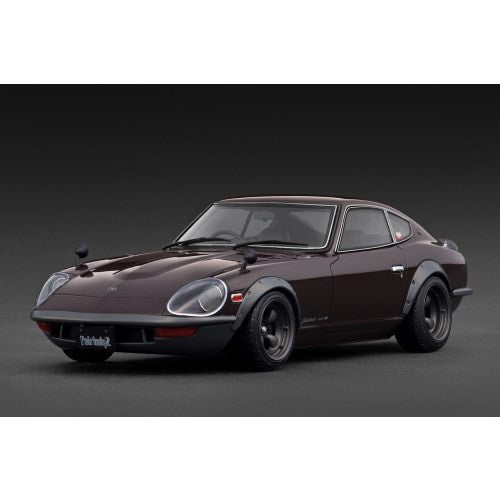 【予約安心出荷】[MDL] 1/18 Nissan Fairlady(フェアレディー) 240ZG(HS30) Maroon 完成品 ミニカー(IG3721) ignition model(イグニッションモデル)(2025年12月)
