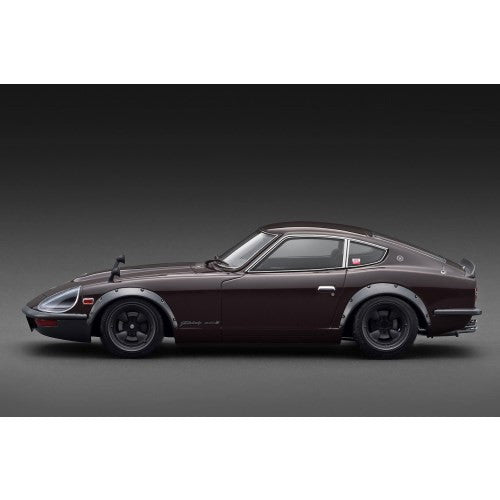 【予約安心出荷】[MDL] 1/18 Nissan Fairlady(フェアレディー) 240ZG(HS30) Maroon 完成品 ミニカー(IG3721) ignition model(イグニッションモデル)(2025年12月)