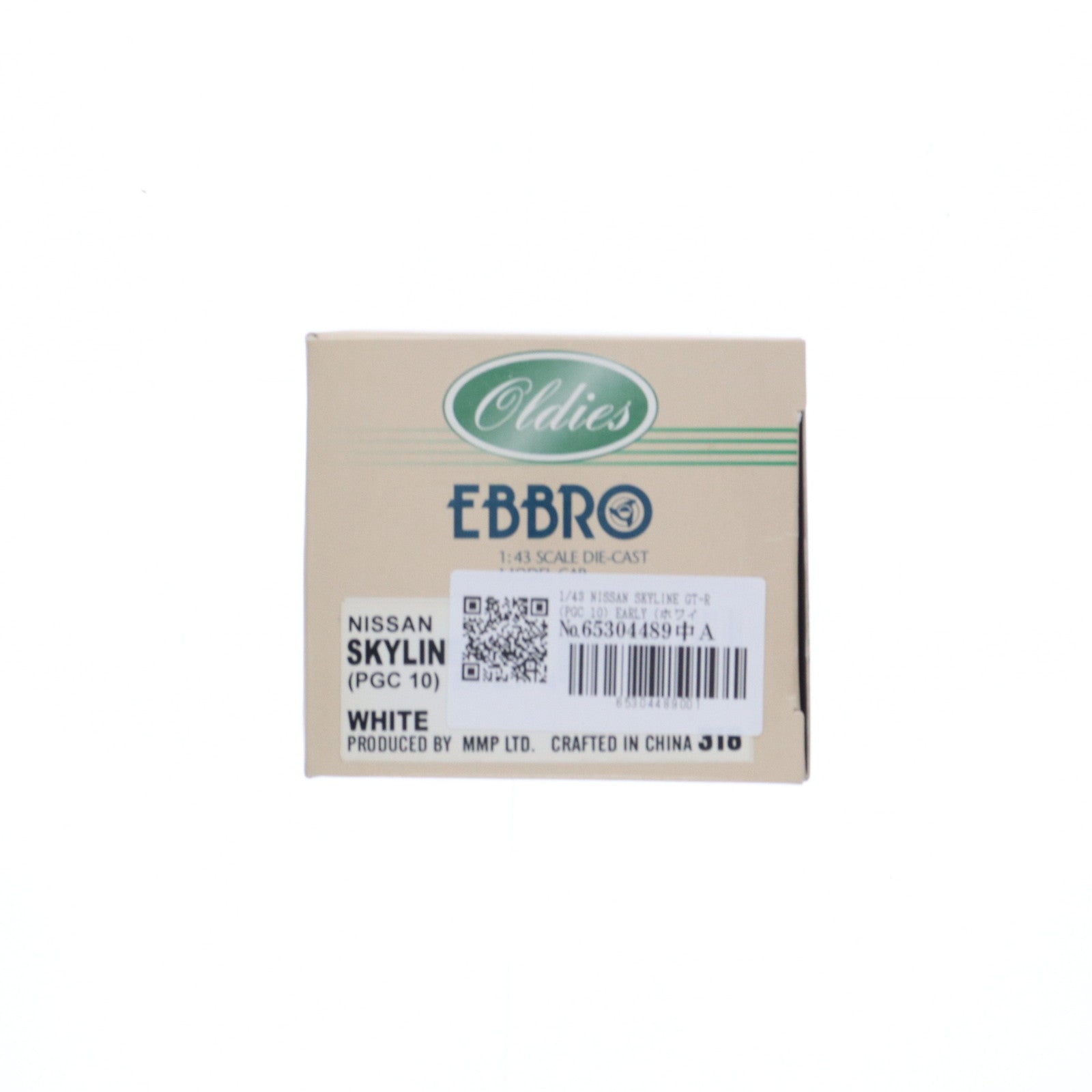 【中古即納】[MDL] 1/43 NISSAN SKYLINE(スカイライン) GT-R(PGC 10) EARLY(ホワイト) Oldies 完成品 ミニカー(43318) EBBRO(エブロ)(20020415)