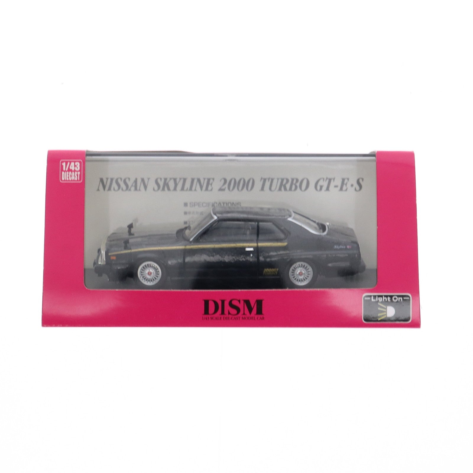 【中古即納】[MDL] 1/43 NISSAN SKYLINE(スカイライン) 2000 TURBO GT-E・S 1980(ブラック) 完成品 ミニカー(0073605) DISM(ディズム)(20060221)
