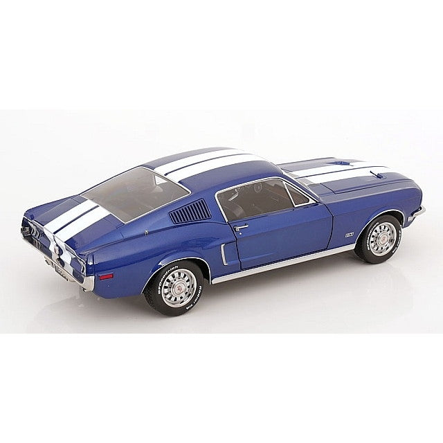 【予約安心出荷】[MDL] 1/12 フォード Mustang(マスタング) GT Fastback 1968(ブルーメタリック/ホワイト) 完成品 ミニカー(KKDC120224) KK scale(ケーケースケール)(2026年2月)