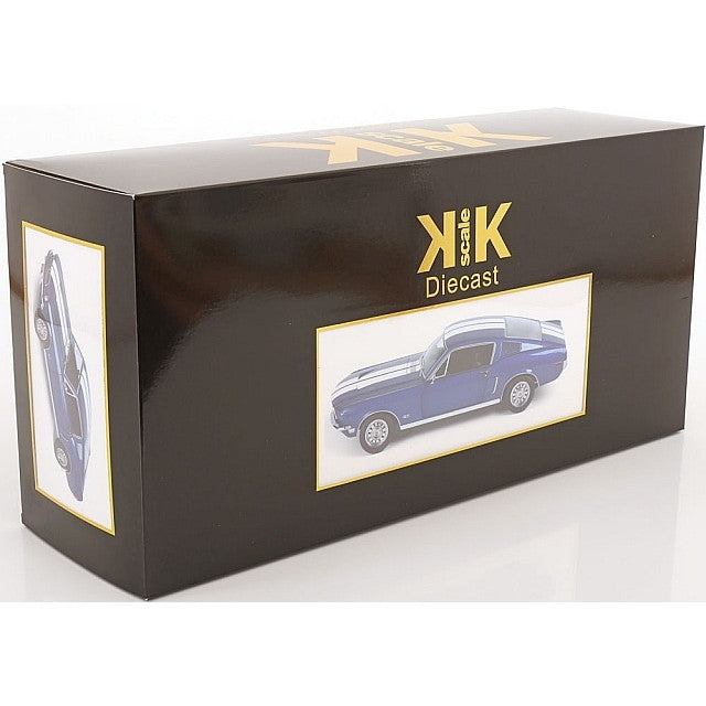 【予約安心出荷】[MDL] 1/12 フォード Mustang(マスタング) GT Fastback 1968(ブルーメタリック/ホワイト) 完成品 ミニカー(KKDC120224) KK scale(ケーケースケール)(2026年2月)