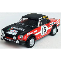 【新品即納】[MDL] 1/43 フィアット 124 スポルト スパイダー 1600 1973年 TAPラリー 4位 #15 Luis Netto/Manuel Coentro 完成品 ミニカー(dsn300) Trofeu(トロフュー)(20250831)