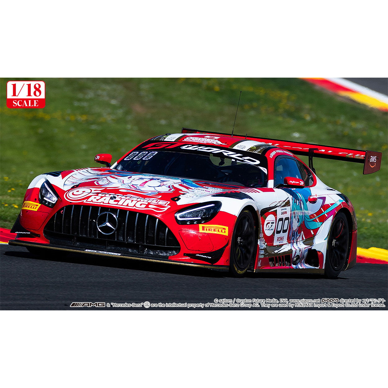 【予約安心出荷】[MDL] 1/18 グッドスマイル 初音ミク AMG 2025 SPA24H Ver. 初音ミク GTプロジェクト 完成品 ミニカー グッドスマイルレーシング(2026年4月)