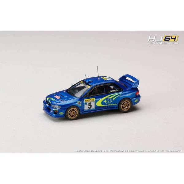 【新品即納】[MDL] 1/64 SUBARU IMPREZA(インプレッサ) WRC 1999 #5(MONTE CARLO) 完成品 ミニカー(HJR645041A) ホビージャパン(20250930)
