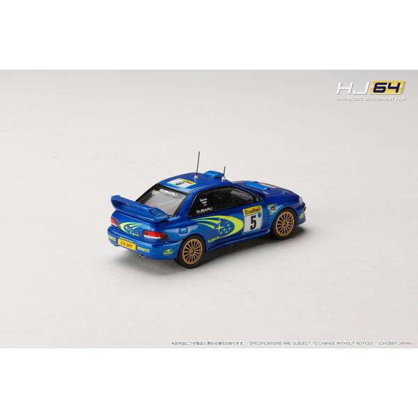 【新品即納】[MDL] 1/64 SUBARU IMPREZA(インプレッサ) WRC 1999 #5(MONTE CARLO) 完成品 ミニカー(HJR645041A) ホビージャパン(20250930)