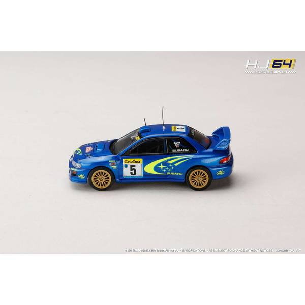 【新品即納】[MDL] 1/64 SUBARU IMPREZA(インプレッサ) WRC 1999 #5(MONTE CARLO) 完成品 ミニカー(HJR645041A) ホビージャパン(20250930)