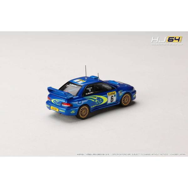【新品即納】[MDL] 1/64 SUBARU IMPREZA(インプレッサ) WRC 1999 #6(MONTE CARLO) 完成品 ミニカー(HJR645041B) ホビージャパン(20250930)