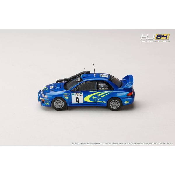 【新品即納】[MDL] 1/64 SUBARU IMPREZA(インプレッサ) WRC 2000 #3(SAFARI) 完成品 ミニカー(HJR646041E) ホビージャパン(20250930)
