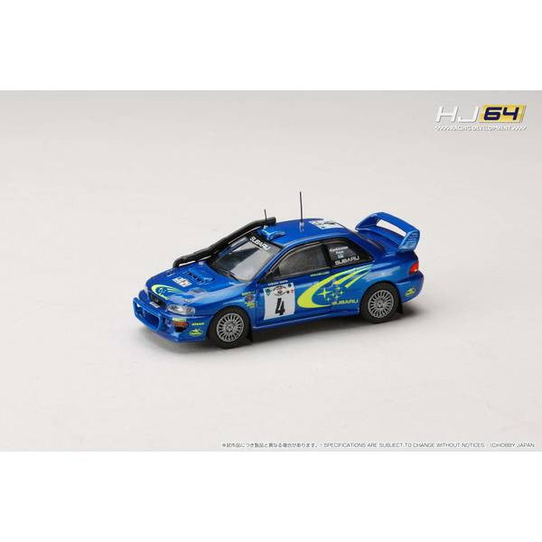 【新品】【お取り寄せ】[MDL] 1/64 SUBARU IMPREZA(インプレッサ) WRC 2000 #4(SAFARI) 完成品 ミニカー(HJR646041F) ホビージャパン(20250930)