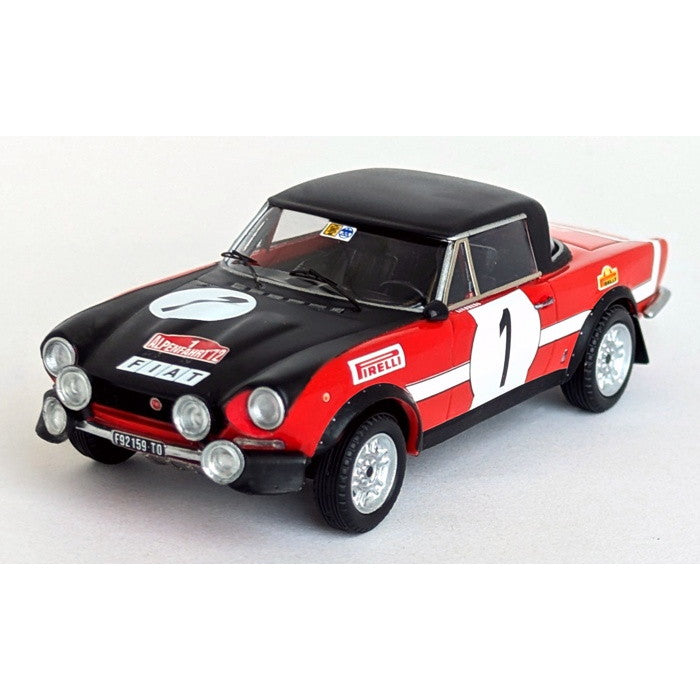 【新品即納】[MDL] 1/43 フィアット124スポーツスパイダー 1972年 アルペンベルトラリー 1位 #1 Hakan Lindberg/Helmut Eisendle 完成品 ミニカー(dsn304) Trofeu(トロフュー)(20250831)
