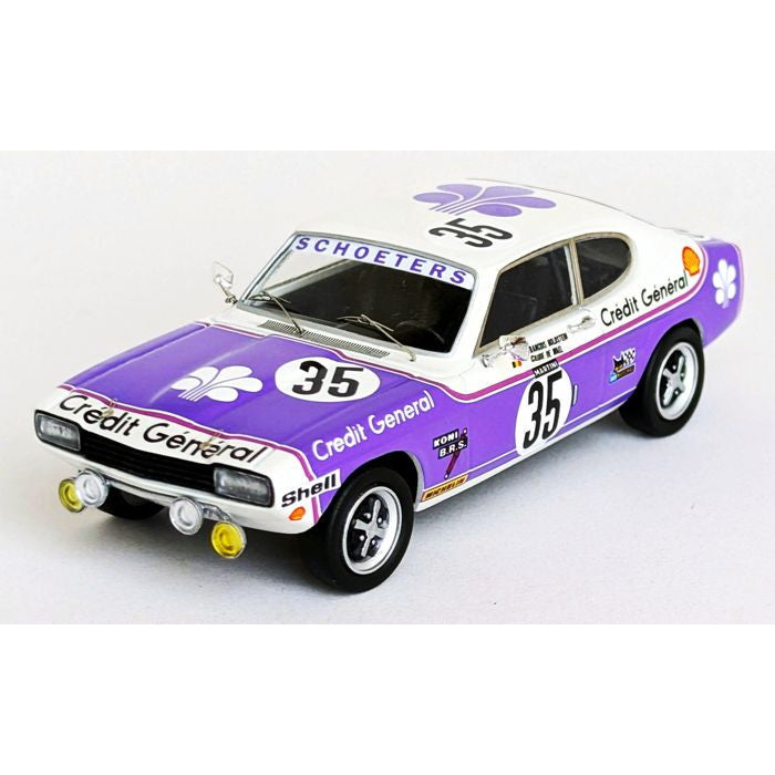 【新品即納】[MDL] 1/43 フォード カプリ 3000 GLX 1973年 スパ・フランコルシャン24時間レース 8位 #35 Francois Goldstein/Claude De Wael 完成品 ミニカー(dsn307) Trofeu(トロフュー)(20250831)