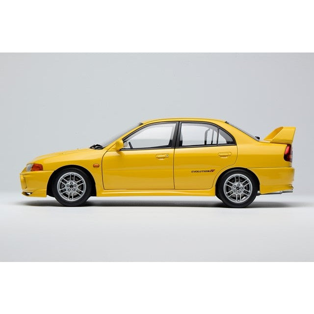【新品即納】[MDL] 1/18 三菱 Lancer Evolution IV Dandelion Yellow(ダンデライオン イエロー) 完成品 ミニカー(M84006) MOTORHELIX(モーターヘリックス)(20250731)