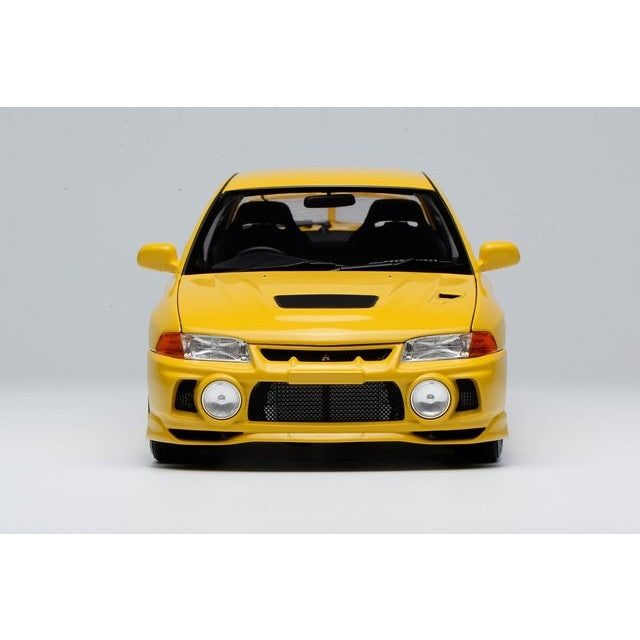 【新品即納】[MDL] 1/18 三菱 Lancer Evolution IV Dandelion Yellow(ダンデライオン イエロー) 完成品 ミニカー(M84006) MOTORHELIX(モーターヘリックス)(20250731)