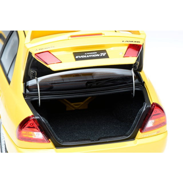 【新品即納】[MDL] 1/18 三菱 Lancer Evolution IV Dandelion Yellow(ダンデライオン イエロー) 完成品 ミニカー(M84006) MOTORHELIX(モーターヘリックス)(20250731)