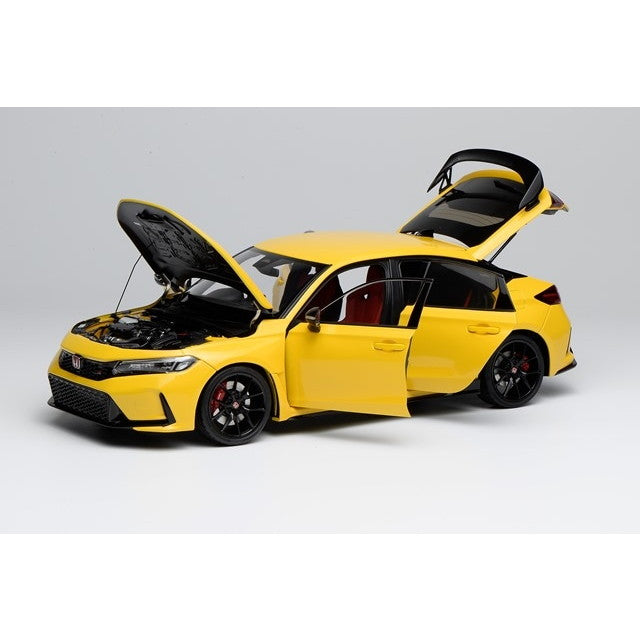 【新品即納】[MDL] 1/18 ホンダ Civic(シビック) Type R(FL5) Sunlight Yellow(サンライト イエロー) 完成品 ミニカー(M85306-18) MOTORHELIX(モーターヘリックス)(20250731)